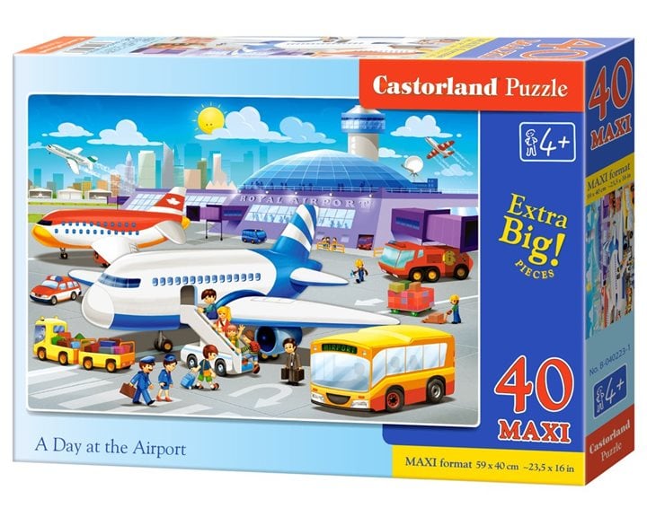 Παζλ Castorland 40 Maxi A Day At The Airport 59x40cm B-040223-1