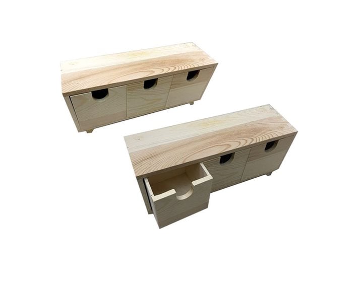 Ξύλινη Συρταριέρα Για Ντεκουπάζ 27χ10χ8.5cm