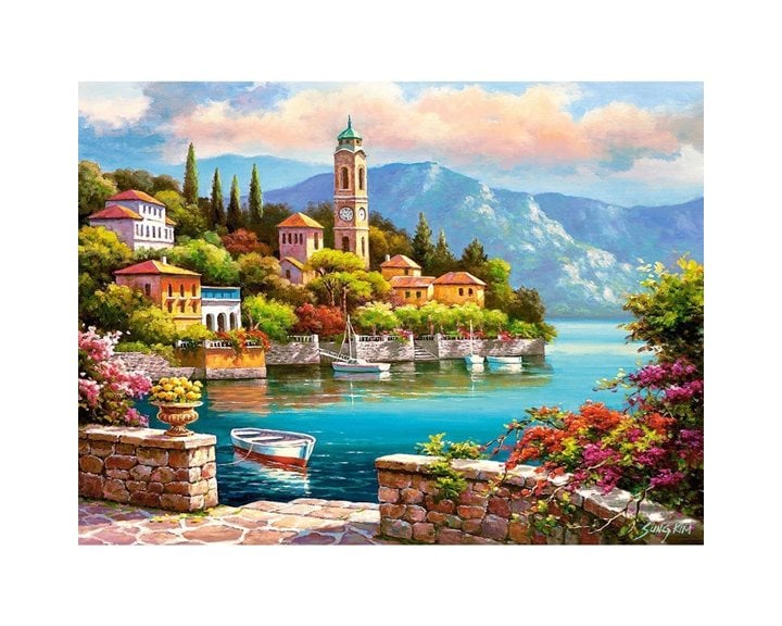Παζλ Castorland 2000τεμ. Village Clock Tower 92x68 C-200696-2