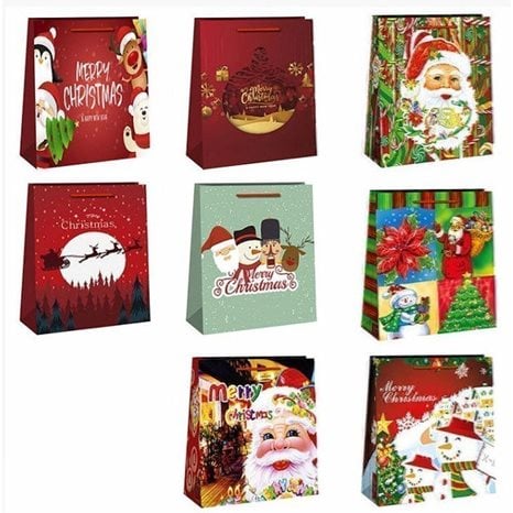 Τσάντα Δώρου Χριστουγέννων 23x17x8cm Xmasfest 1131828