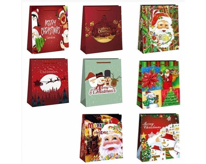 Τσάντα Δώρου Χριστουγέννων 23x17x8cm Xmasfest 1131828
