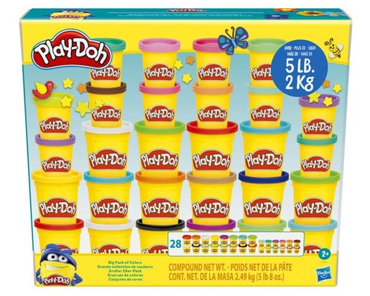 Hasbro Play-Doh Big Pack of Colors 28 Βαζάκια 2kg F2831