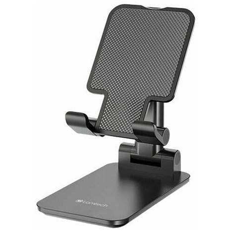 LAMTECH 2IN1 FOLDING DESKTOP STAND FOR SMARTPHONES AND TABLETS BLACK