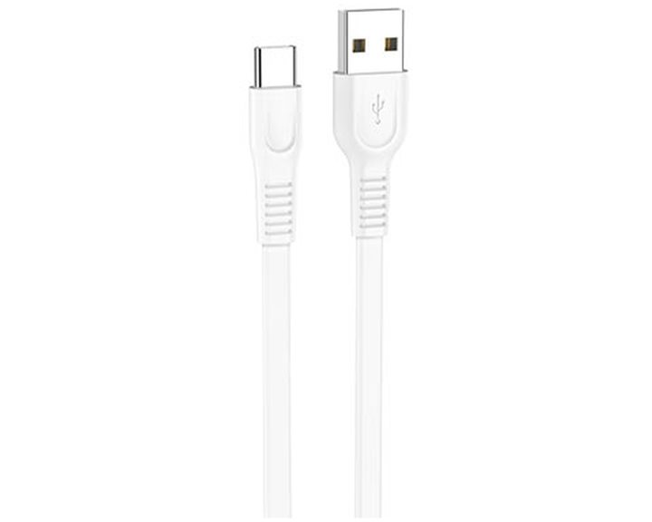 Lamtech Type-C 3.0A Flat Charging Cable 1M White