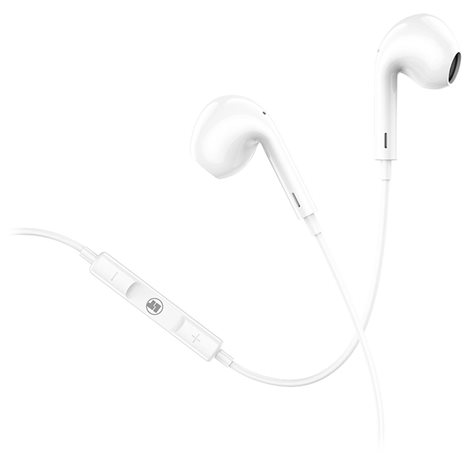Lamtech Lightning Wired Earphones With Microphone White