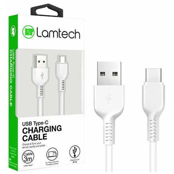 Lamtech Datacable Type C 3M White