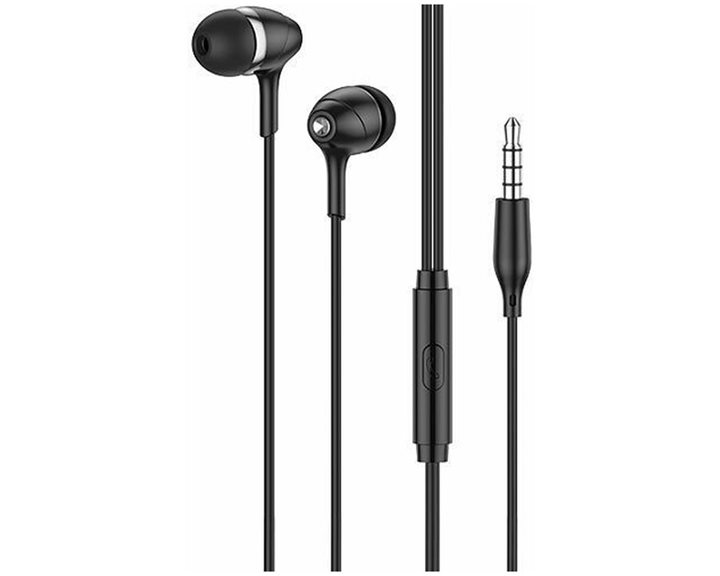 Lamtech Fashionable 3,5mm Earphones With Mic Black