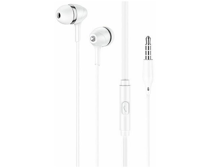 Lamtech Fashionable 3,5mm Earphones With Mic White
