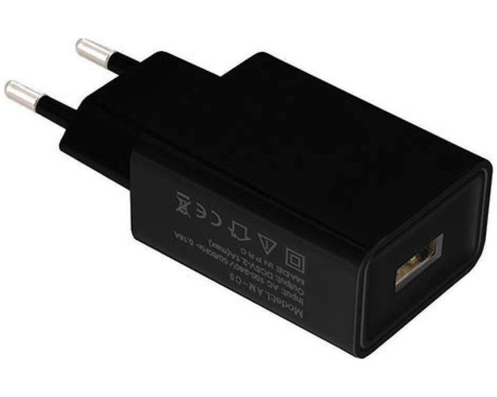 LAMTECH USB TRAVEL CHARGER 2,1A BLACK