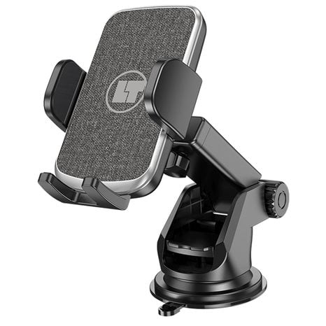 Lamtech Telescopic Suction Cup Car Phone Holder Black