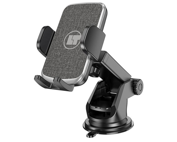 Lamtech Telescopic Suction Cup Car Phone Holder Black