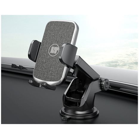 Lamtech Telescopic Suction Cup Car Phone Holder Black