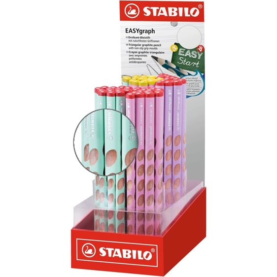 Μολύβι Stabilo Easy Graph Pastel Για Δεξιόχειρες 322/15 HB Pistachio