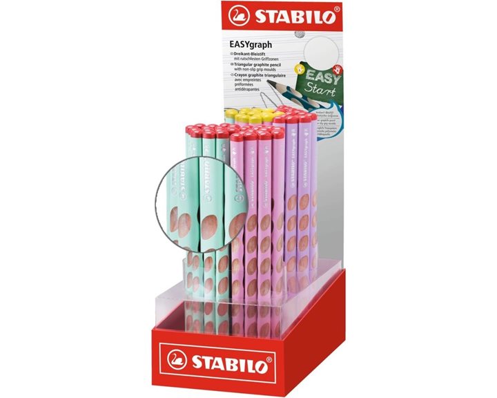 Μολύβι Stabilo Easy Graph Pastel Για Δεξιόχειρες 322/15 HB Pistachio