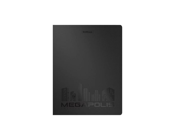 Ντοσιέ Με 4 Κρίκους ErichKrause Megapolis 24mm, A4 (Black) 50516