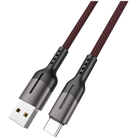 LAMTECH USB TYPE-C DATA CABLE 5A 1,2M BLACK