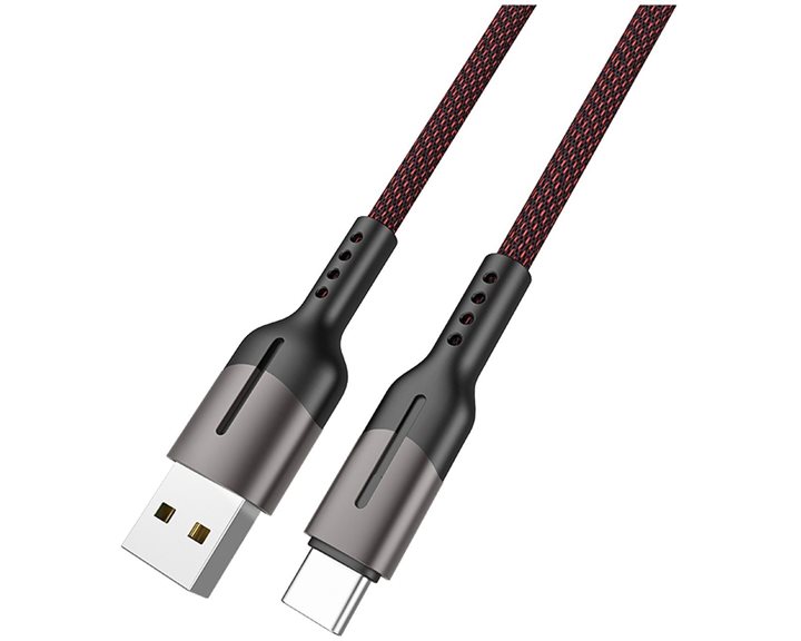 LAMTECH USB TYPE-C DATA CABLE 5A 1,2M BLACK