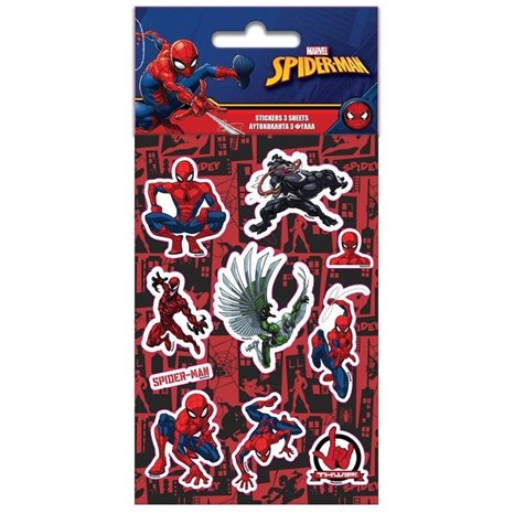 Αυτοκόλλητα 8x12 5 Φύλλα Spiderman