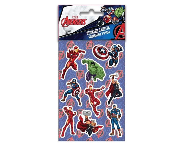 Αυτοκόλλητα 8x12 5 Φύλλα Avengers