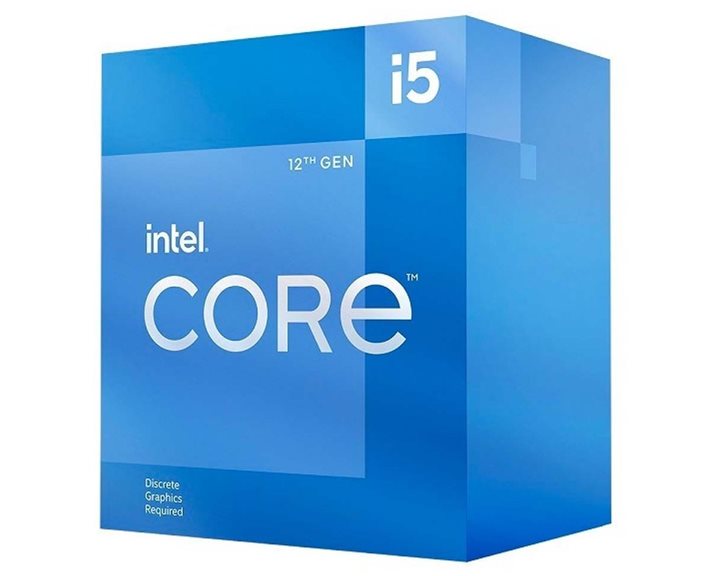 INTEL CPU CORE i5 12400F, 6C/12T, 2.50GHz, CACHE 18MB, SOCKET LGA1700 12th GEN, BOX, FAN, 3YW.