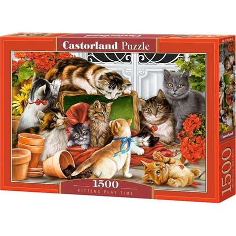 Παζλ Castorland 1500τεμ. Kittens Play Time 68X47 C-151639-2