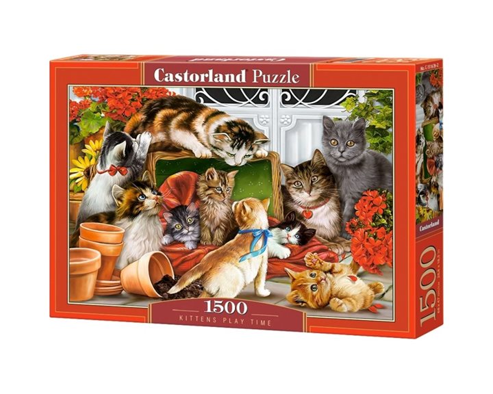 Παζλ Castorland 1500τεμ. Kittens Play Time 68X47 C-151639-2