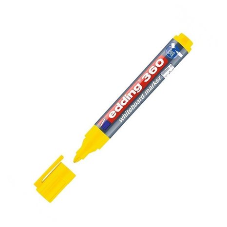 Μαρκαδόρος Edding 360 Ασπροπίνακα 1.5-3mm Κίτρινος