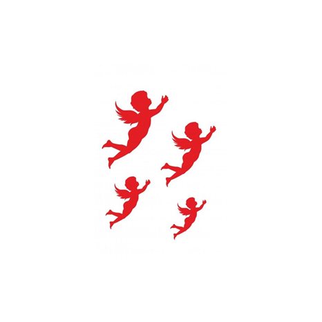 Craftistico Stencil A4 21X29,7 cm 4 Αγγελάκια