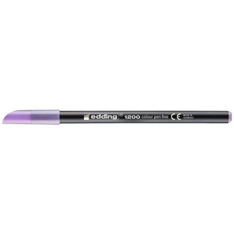 Μαρκαδόρος Edding 1200 Ανεξίτηλος  Ψιλής Γραφής 0.5-1mm Pastel Μωβ