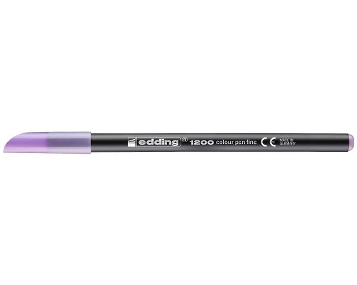 Μαρκαδόρος Edding 1200 Ανεξίτηλος  Ψιλής Γραφής 0.5-1mm Pastel Μωβ