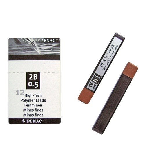 Ανταλλακτικές Μύτες Penac 0.5mm 2B 12pcs