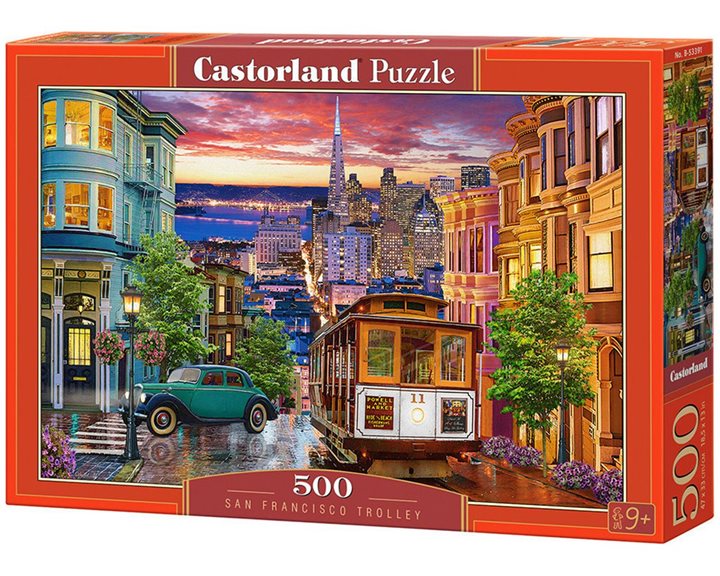 Παζλ Castorland 500 τμχ. San Francisco Trolley 47x33cm B-53391