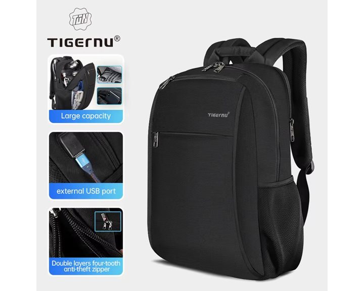 Tigernu Σακίδιο Πλάτης Laptop 15.6'' Τ-B3221A  Black