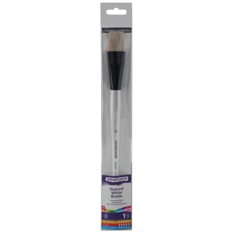 Πινέλο Graduate Daler Rowney Natural White Bristle 14LH WLT 212141014
