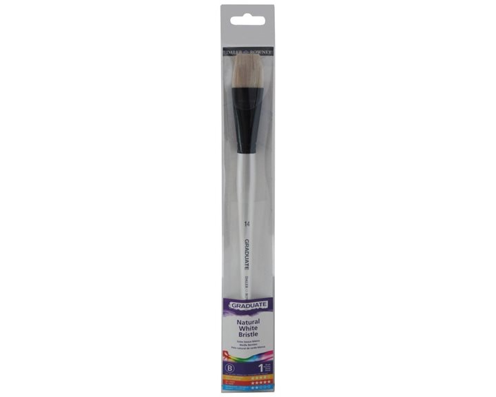 Πινέλο Graduate Daler Rowney Natural White Bristle 14LH WLT 212141014