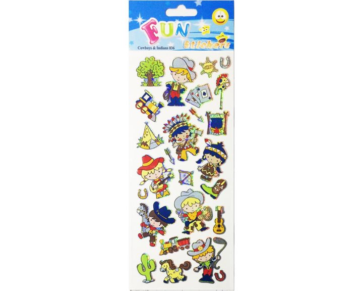 Αυτοκόλλητα Fun Stickers Cowboys & Indians 6099