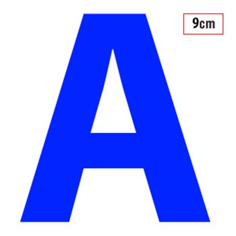 Γράμματα Αυτοκόλλητα I-Sima 9cm 52τεμ. Μπλε Ελληνικά 3534