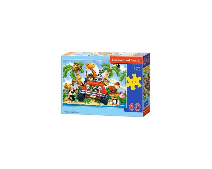 Παζλ Castorland 60 Τμχ. Softies On Safari 32x23 B-06793