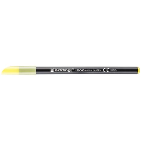 Μαρκαδόρος Edding 1200 Ανεξίτηλος Ψιλής Γραφής 0.5-1mm Pastel Κίτρινο