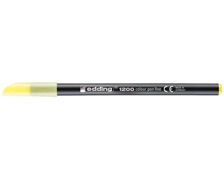 Μαρκαδόρος Edding 1200 Ανεξίτηλος Ψιλής Γραφής 0.5-1mm Pastel Κίτρινο