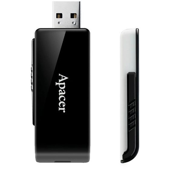 FLASH DRIVE APACER USB3.1 64GB AH350 BLACK AP64GAH350B-1