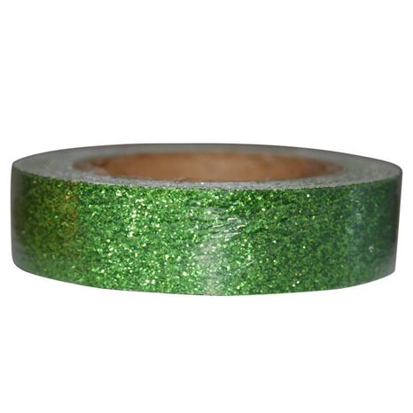 Αυτοκόλλητη Ταινία Glitter 1,5cmX2m Πράσινη