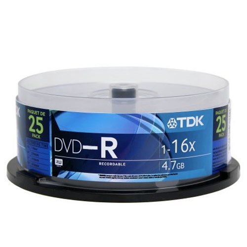 DVD-R TDK 4.7GB 1-16X ΚΟΡΙΝΑ 25ΤΕΜ.
