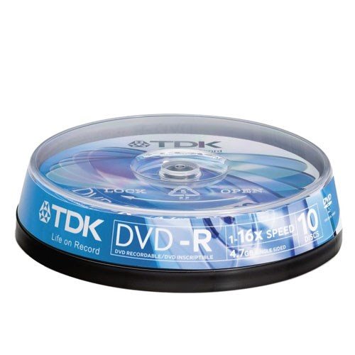 DVD-R TDK 4.7GB 1-16Χ ΚΟΡΙΝΑ 10ΤΕΜ.