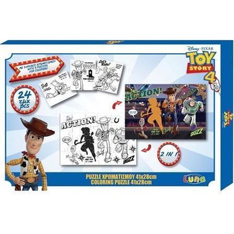 Παζλ Luna Χρωματισμού Δυο Όψεων Toy Story 562321