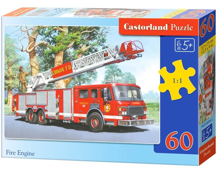 Παζλ Castorland 60 τμχ. Fire Engine 32x23cm B-06595-1