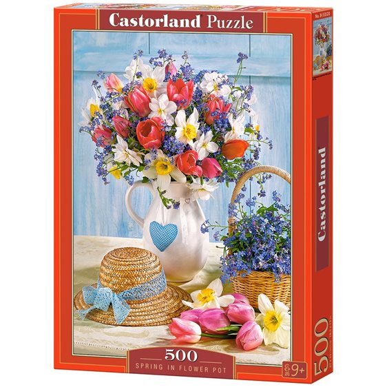 Παζλ Castorland 500 τμχ. Spring in Flower Pot 47x33cm B-53520
