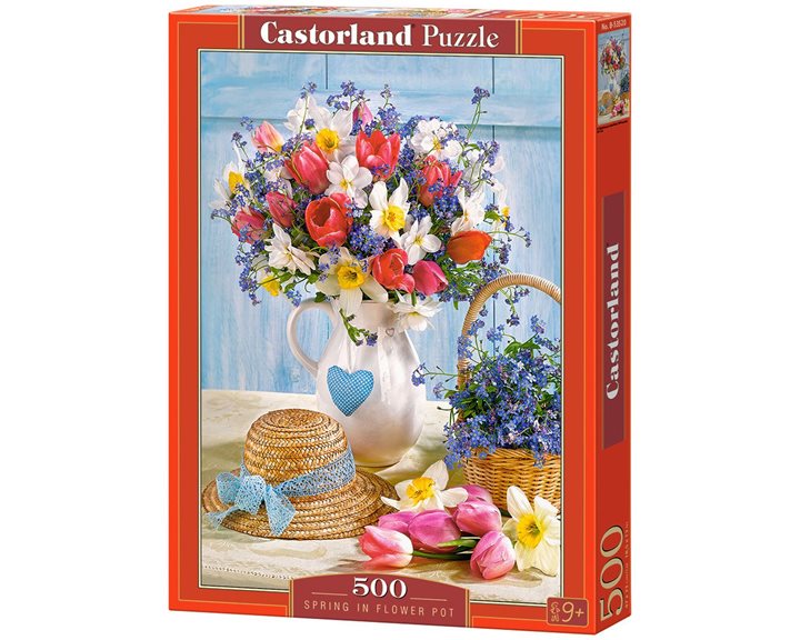 Παζλ Castorland 500 τμχ. Spring in Flower Pot 47x33cm B-53520
