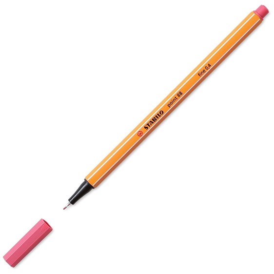 Μαρκαδόρος Stabilo Point 0.4mm 88/49 Strawberry Red