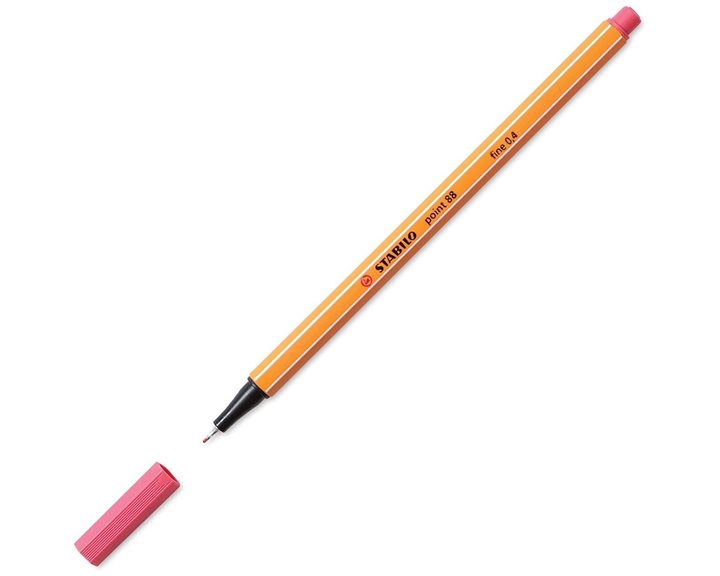 Μαρκαδόρος Stabilo Point 0.4mm 88/49 Strawberry Red